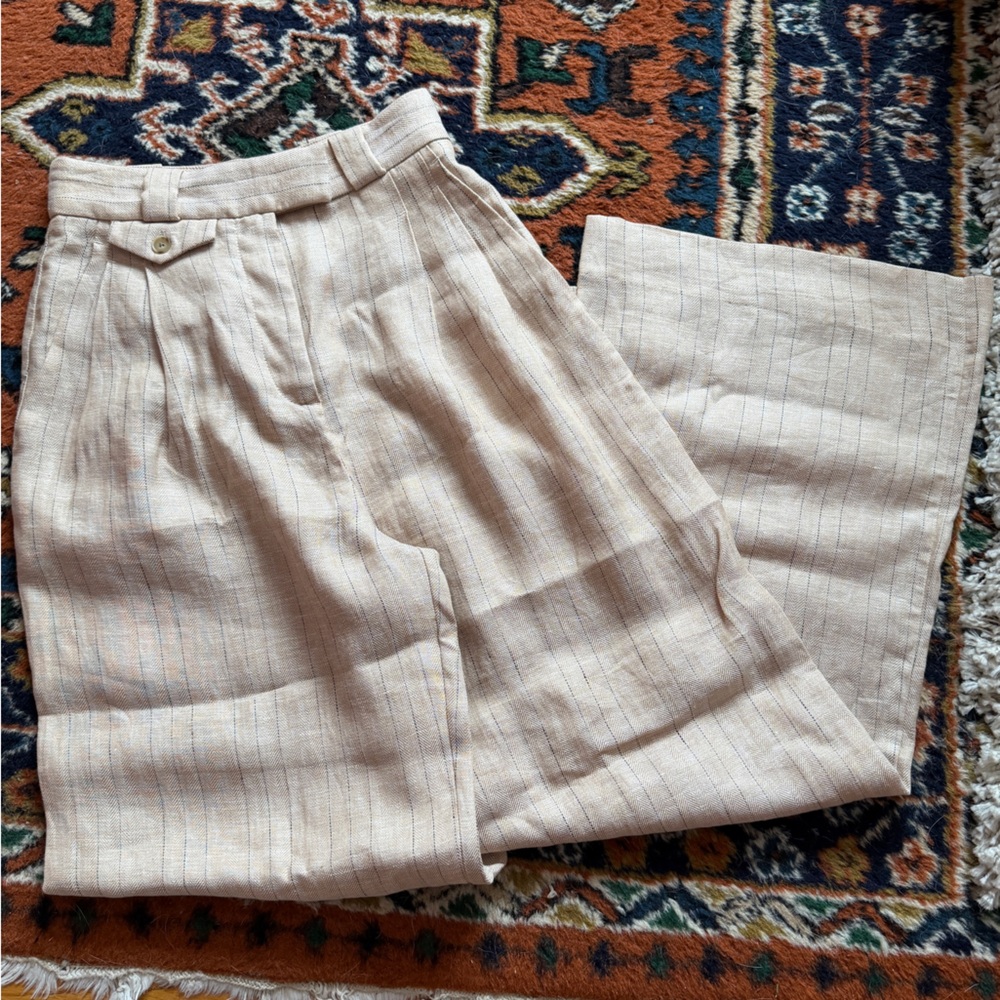 Shona Joy Linen Wide-Leg Pant - Picture 8 of 16